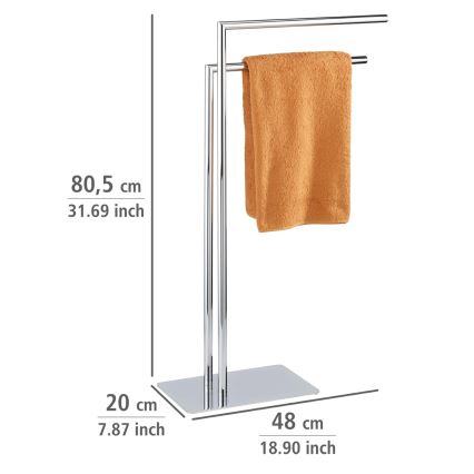 WENKO 18563100 - Stojan na ručníky RECCO 48x80,5 cm lesklý chrom