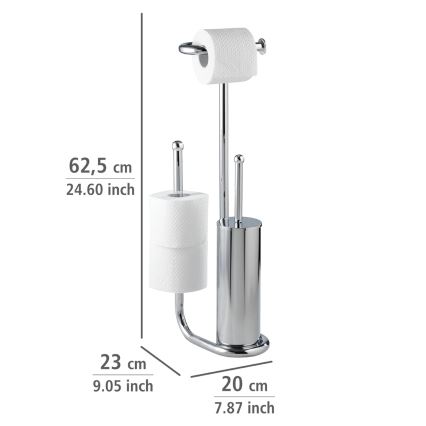 WENKO 18730100 - WC štětka UNIVERSALO 20x62,5 cm lesklý chrom