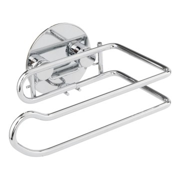 WENKO 18774100-Držák toaletního papíru TURBO-LOC RUND STAHL 14x9 cm chrom
