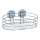 WENKO 18775100-Polička TURBO-LOC RUND STAHL 23,5x13,5 cm lesk. chrom