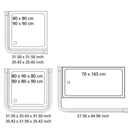 WENKO 19214100 - Tyč UNIVERSAL 2x2 cm bílá