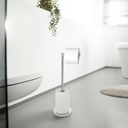 WENKO 19637100 - Držák toaletního papíru 21x55 cm nerez/stříbrná