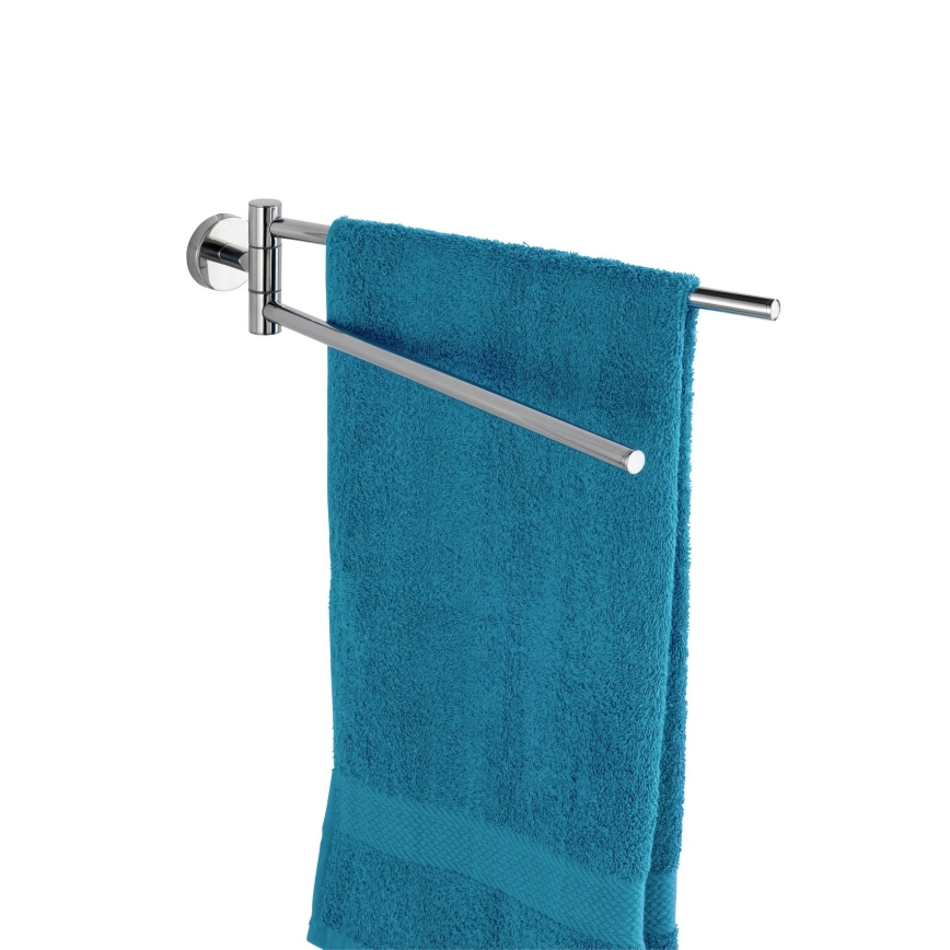 WENKO 20213100 - Držák ručníků BOSIO SHINE 43x9 cm nerez/stříbrná