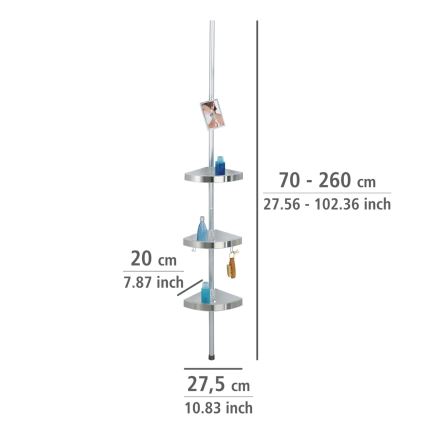 WENKO 20349100-Rohový prvek PREMIUM 27,5x260 cm satin