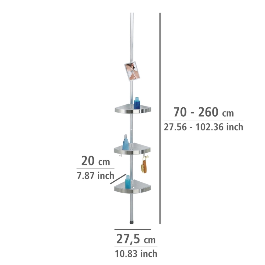 WENKO 20349100-Rohový prvek PREMIUM 27,5x260 cm satin