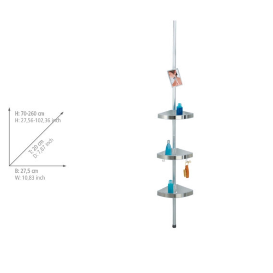 WENKO 20349100-Rohový prvek PREMIUM 27,5x260 cm satin
