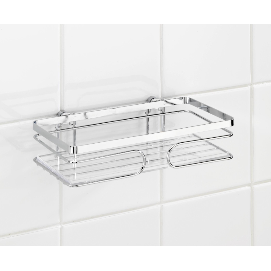WENKO 20409100-Police PREMIUM EDELSTAHL 24x13,5 cm nerez/stříbrná