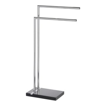 WENKO 20461100 - Stojan na ručníky NOBLE 45,5x82 cm chrom/černá
