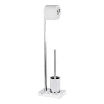 WENKO 20486100 - WC štětka NOBLE 20x74 cm chrom/bílá