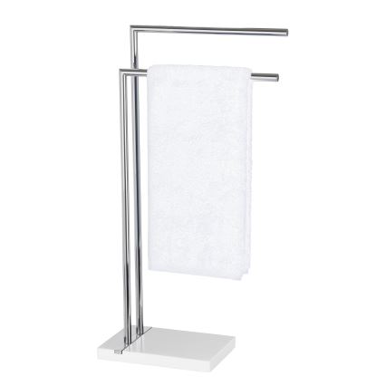 WENKO 20487100 - Stojan na ručníky NOBLE 45,5x82 cm lesklý chrom/bílá