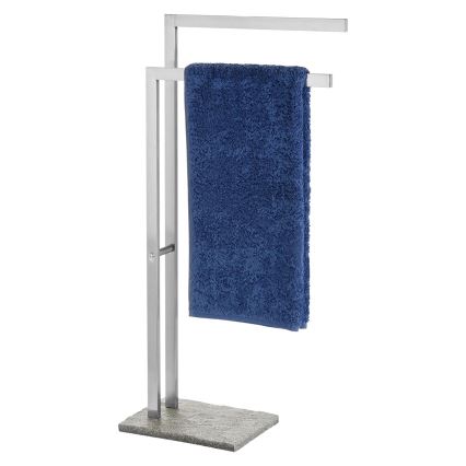 WENKO 20603100 - Stojan na ručníky GRANIT 43,5x86,5 cm nerez/satin/šedá