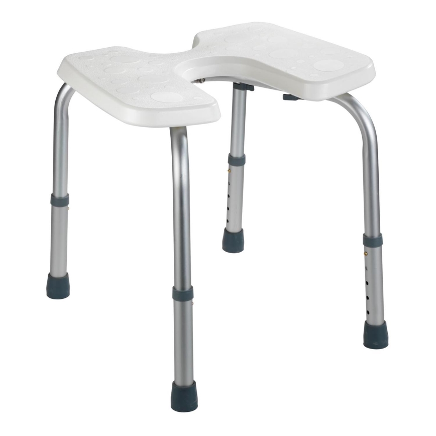 WENKO 206051100-Stolička SECURA 46x53,5 cm bílá/stříbrná