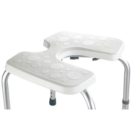 WENKO 206051100-Stolička SECURA 46x53,5 cm bílá/stříbrná