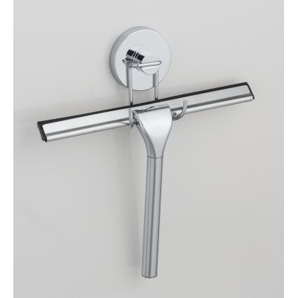 WENKO 20877100-Stěrka VACUUM-LOC RUND STAH 24,5x25 cm nerez/lesk. chrom/stříbrná