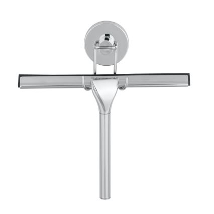 WENKO 20877100-Stěrka VACUUM-LOC RUND STAH 24,5x25 cm nerez/lesk. chrom/stříbrná