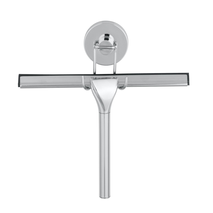 WENKO 20877100-Stěrka VACUUM-LOC RUND STAH 24,5x25 cm nerez/lesk. chrom/stříbrná