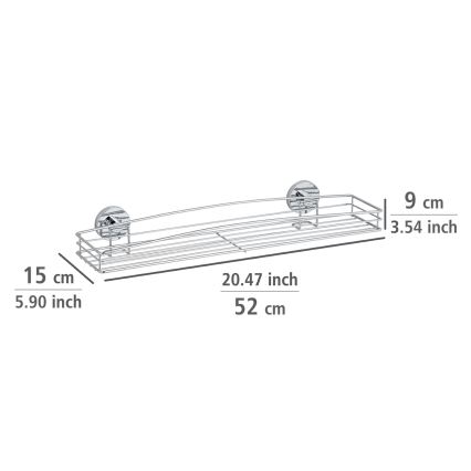 WENKO 20884100-Police VACUUM-LOC MILAZZO 51x15,2 cm lesk. chrom