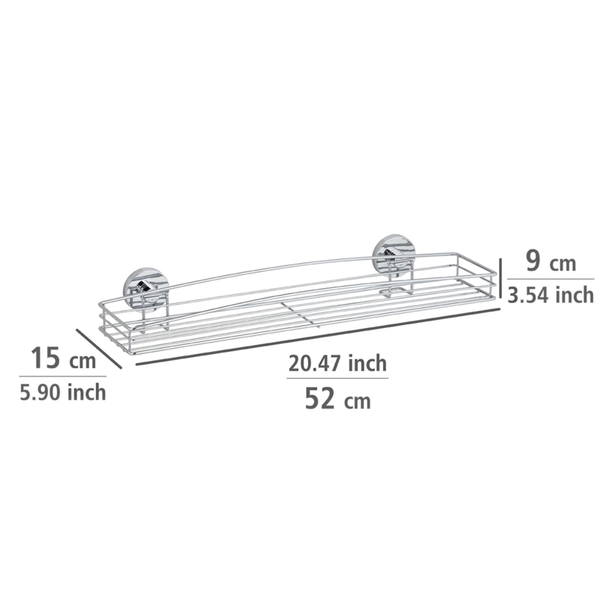 WENKO 20884100-Police VACUUM-LOC MILAZZO 51x15,2 cm lesk. chrom
