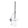 WENKO 20898100-WC štětka VACUUM-LOC MILAZZO 10x34 cm nerez/lesklý chrom/bílá