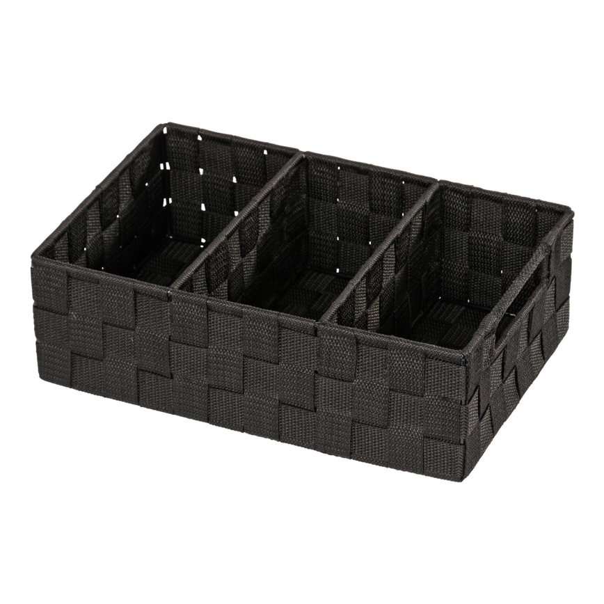 WENKO 20978100 - Organizer ADRIA 32x21 cm černá