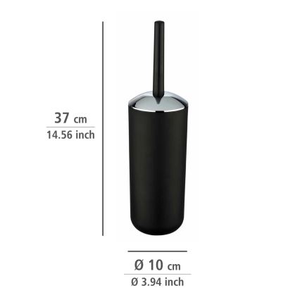 WENKO 21210100 - WC štětka BRASIL 10x37 cm černá/lesklý chrom