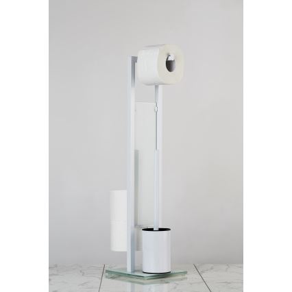 WENKO 21565100 - WC štětka RIVALTA 18x70 cm bílá/černá