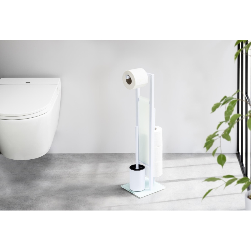 WENKO 21565100 - WC štětka RIVALTA 18x70 cm bílá/černá