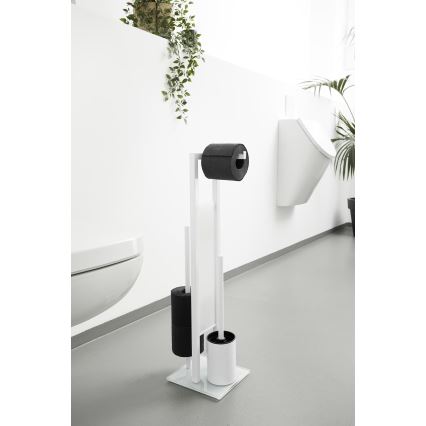 WENKO 21565100 - WC štětka RIVALTA 18x70 cm bílá/černá