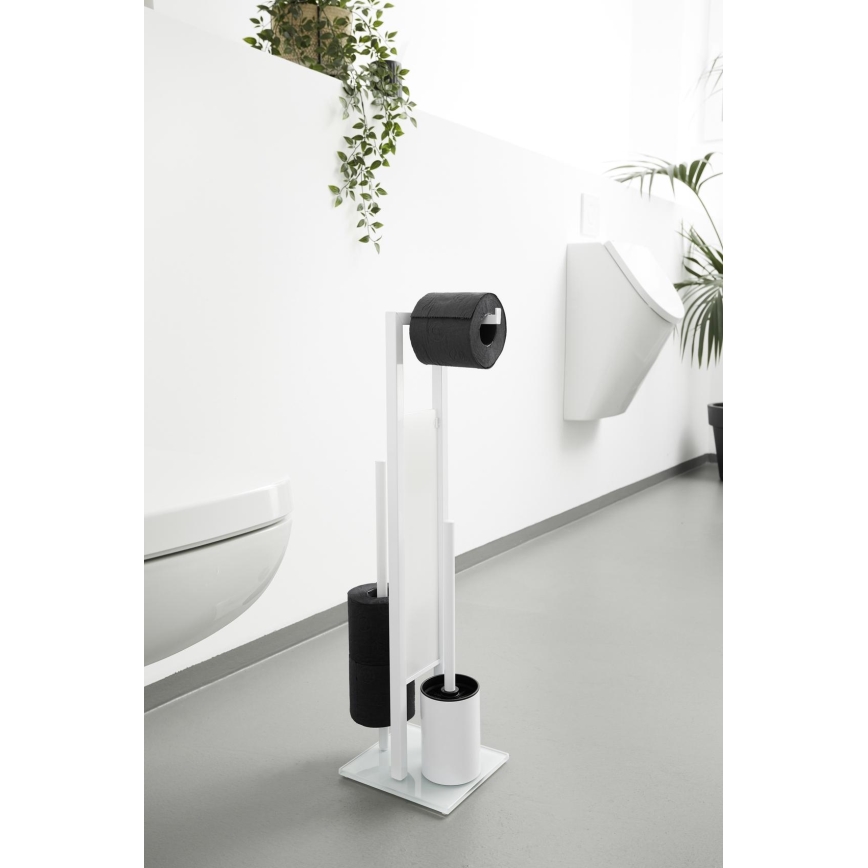 WENKO 21565100 - WC štětka RIVALTA 18x70 cm bílá/černá