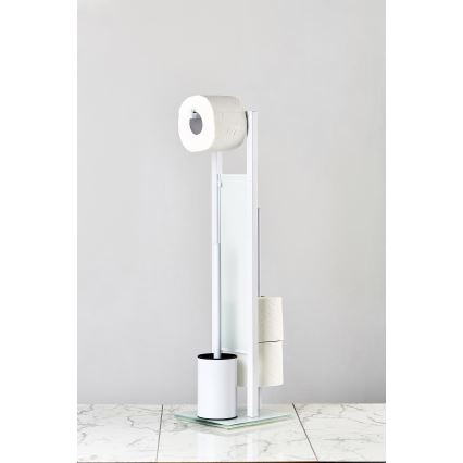 WENKO 21565100 - WC štětka RIVALTA 18x70 cm bílá/černá