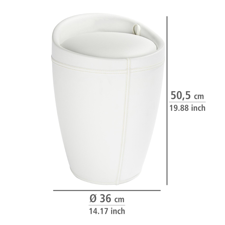 WENKO 21773100 - Stolička CANDY 36x50,5 cm bílá/černá