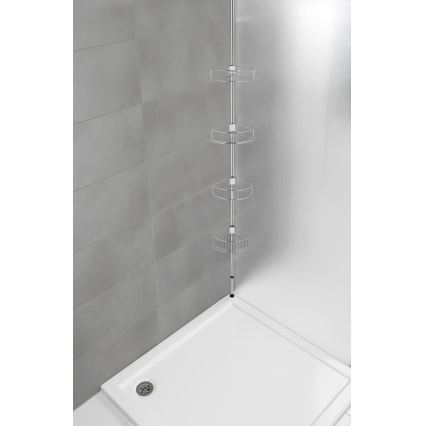 WENKO 21803100-Rohová police DOLCEDO 31x275 cm nerez/lesk. chrom