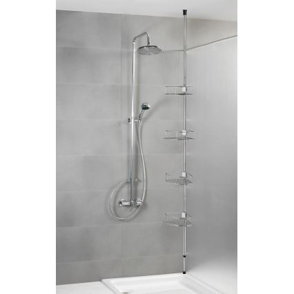 WENKO 21803100-Rohová police DOLCEDO 31x275 cm nerez/lesk. chrom