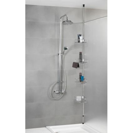 WENKO 21803100-Rohová police DOLCEDO 31x275 cm nerez/lesk. chrom