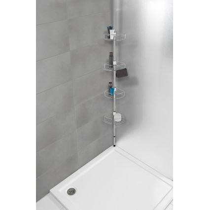 WENKO 21803100-Rohová police DOLCEDO 31x275 cm nerez/lesk. chrom