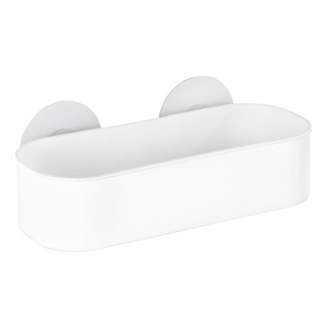 WENKO 21824100-Police OSIMO KUNSTSTOFF 27x12 cm bílá/čirá