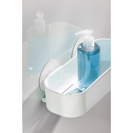 WENKO 21824100-Police OSIMO KUNSTSTOFF 27x12 cm bílá/čirá