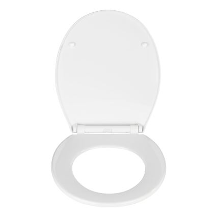 WENKO 21901100-WC sedátko KOS 44x37 cm bílá/stříbrná