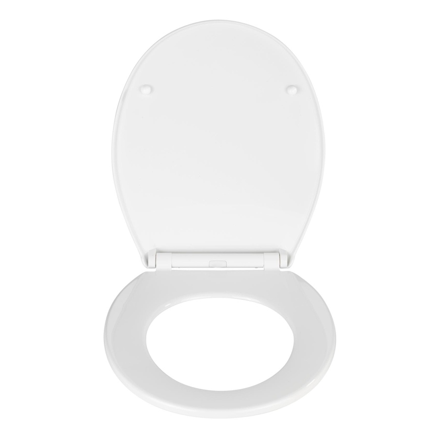 WENKO 21901100-WC sedátko KOS 44x37 cm bílá/stříbrná