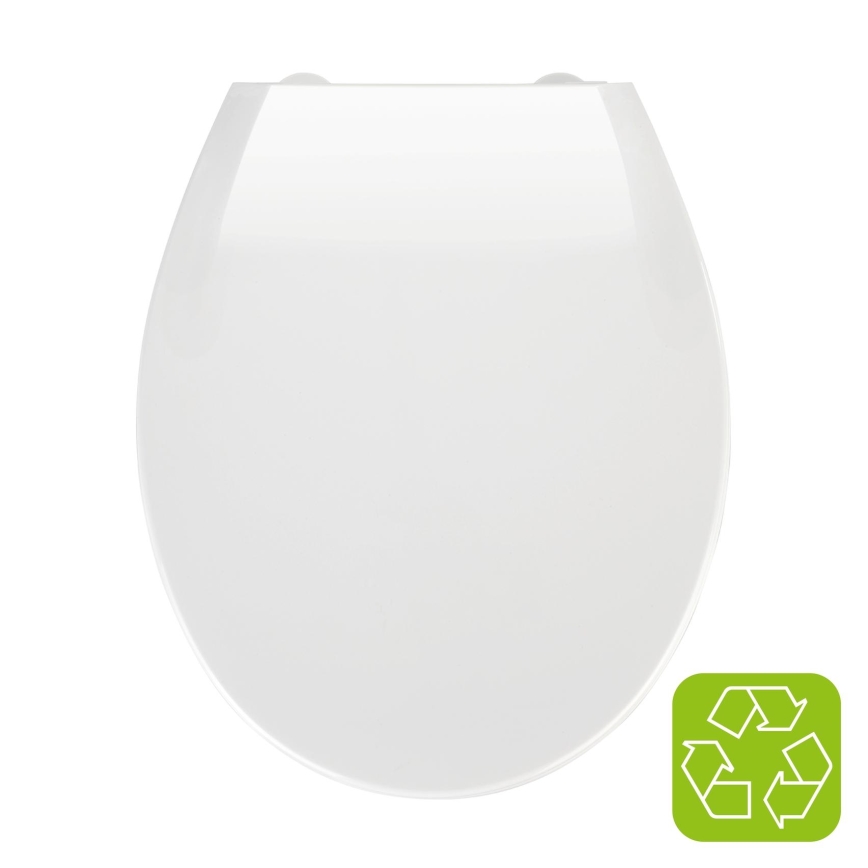 WENKO 21901100-WC sedátko KOS 44x37 cm bílá/stříbrná
