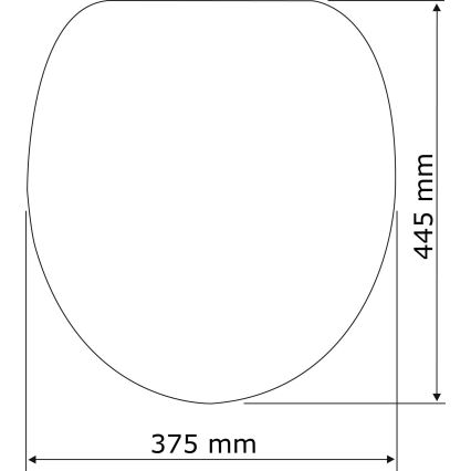 WENKO 21903100-WC sedátko SAMOS 44,5x37,5 cm bílá/stříbrná
