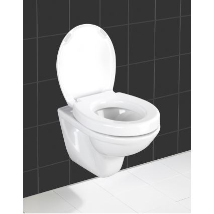 WENKO 21905100-Toaletní sedátko SECURA 37x44 cm bílá/šedá