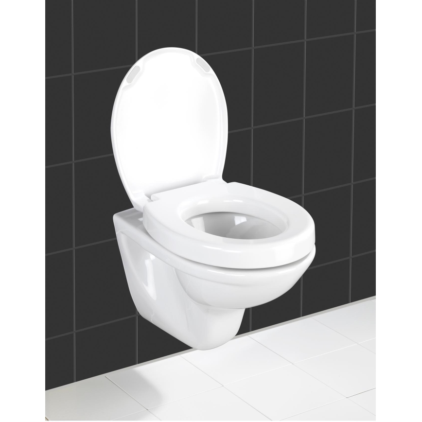 WENKO 21905100-Toaletní sedátko SECURA 37x44 cm bílá/šedá