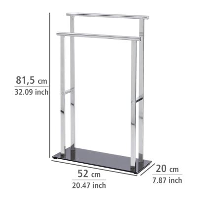 WENKO 22089100 – Věšák LAVA 52x81,5 cm nerez/stříbrná/černá