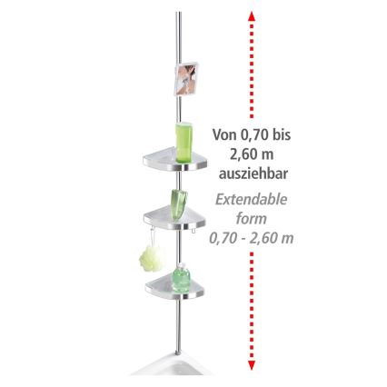 WENKO 22124100-Rohový element PREMIUM 27,5x260 cm stříbrná