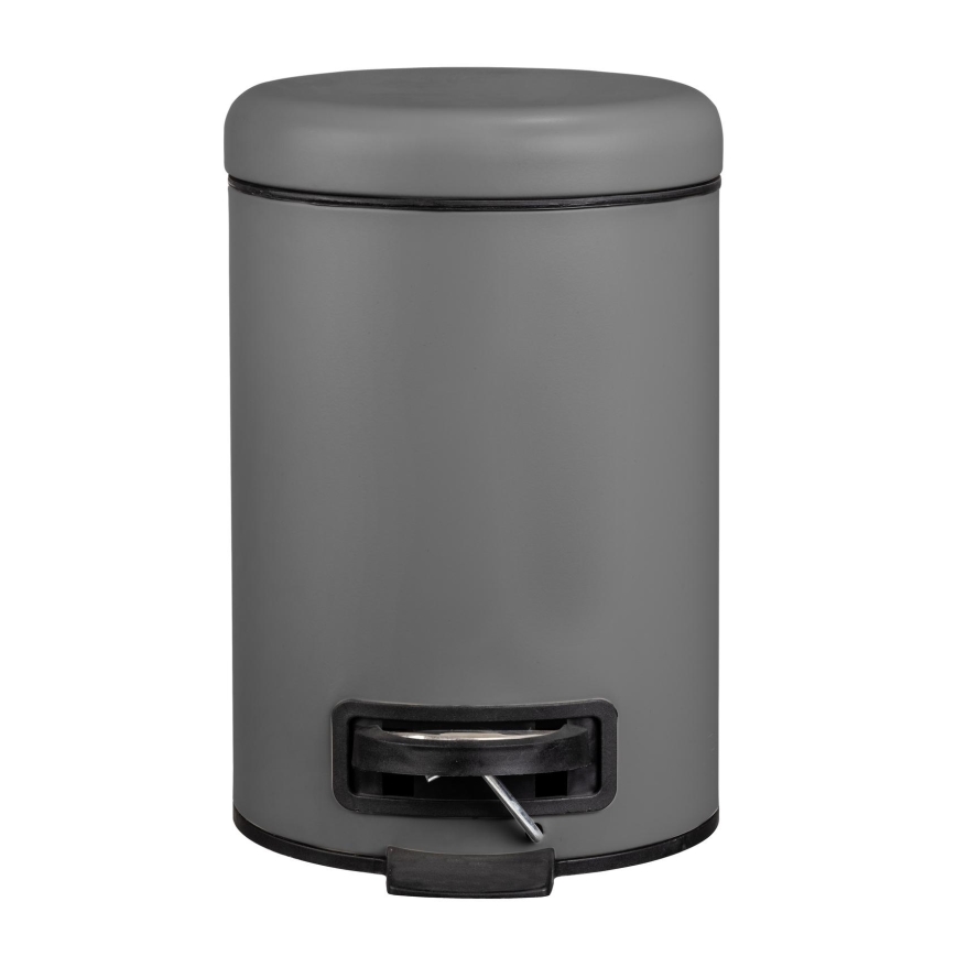 WENKO 22148100 - Koš LEMAN 17x25 cm šedá/černá