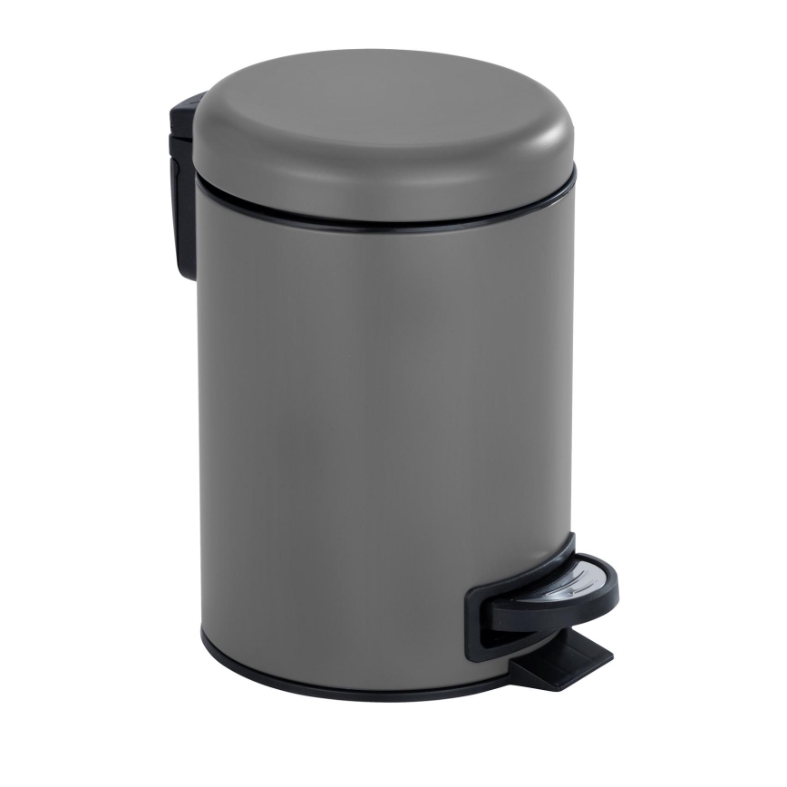 WENKO 22148100 - Koš LEMAN 17x25 cm šedá/černá