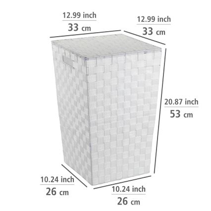 WENKO 22277100 - Koš ADRIA 33x53 cm bílá