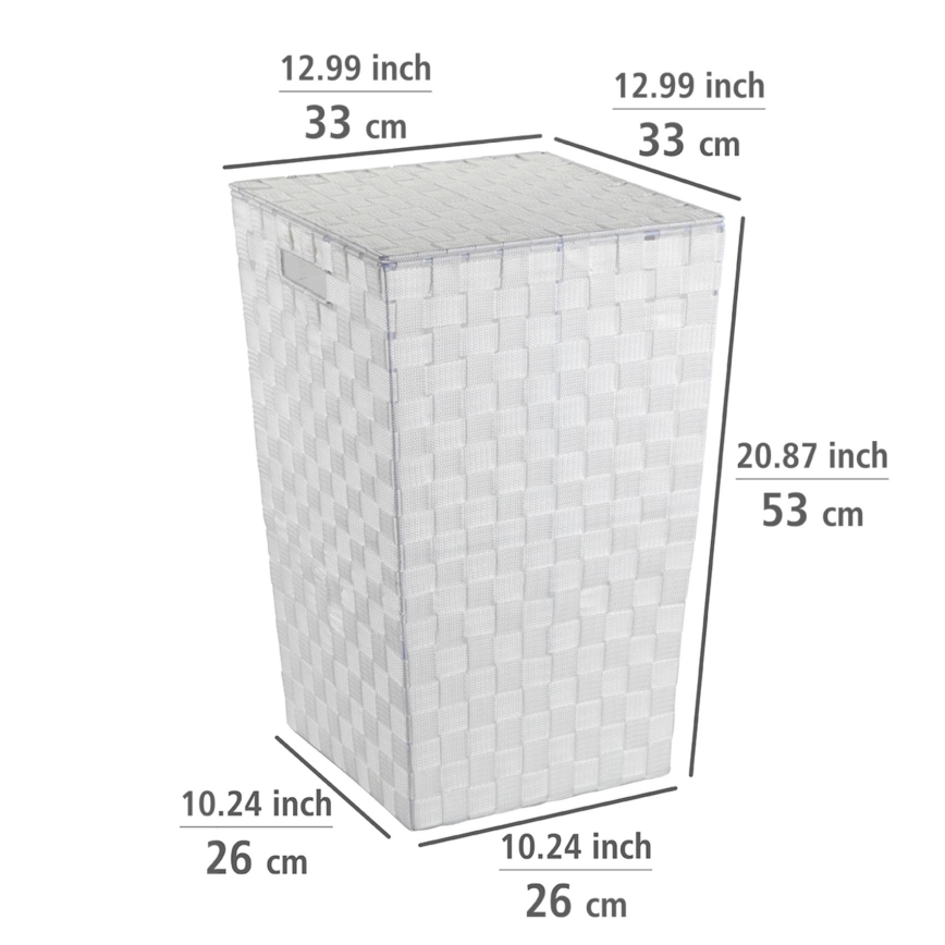 WENKO 22277100 - Koš ADRIA 33x53 cm bílá