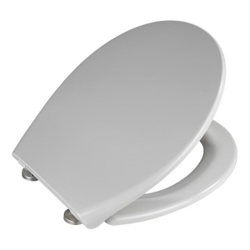 WENKO 22402100-WC sedátko SAMOS 44,5x37,5 cm šedá/stříbrná